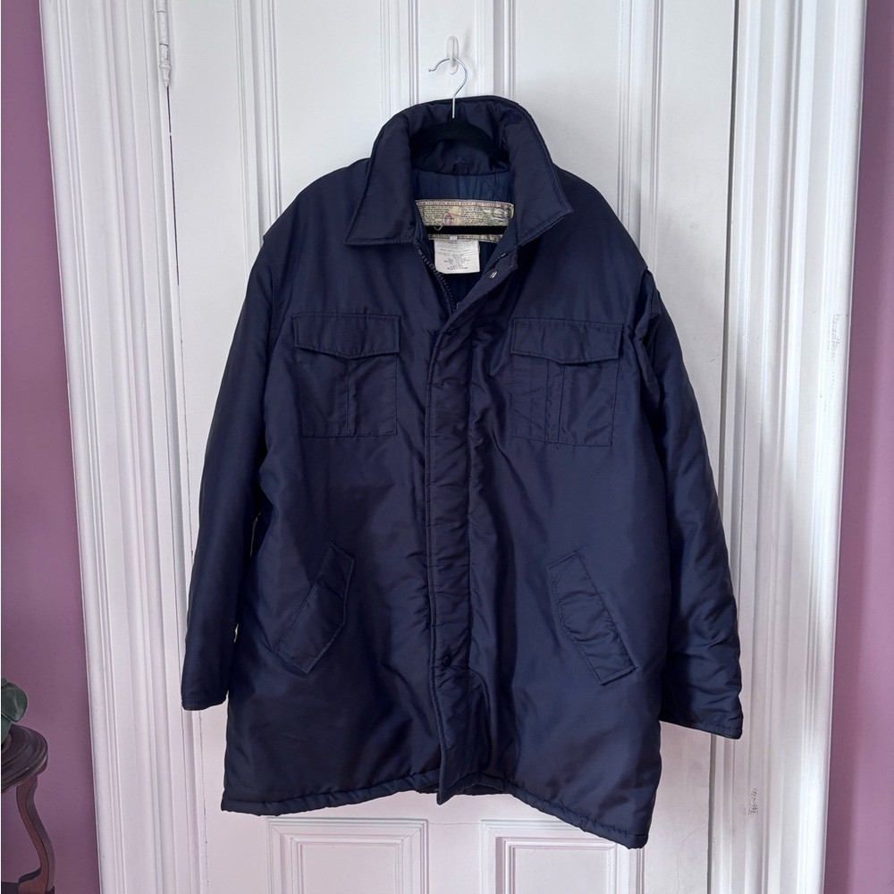 Men’s Vintage Evin Telescopic Sleeve Insulated Zip/Velcro Parka/Jacket Size 50